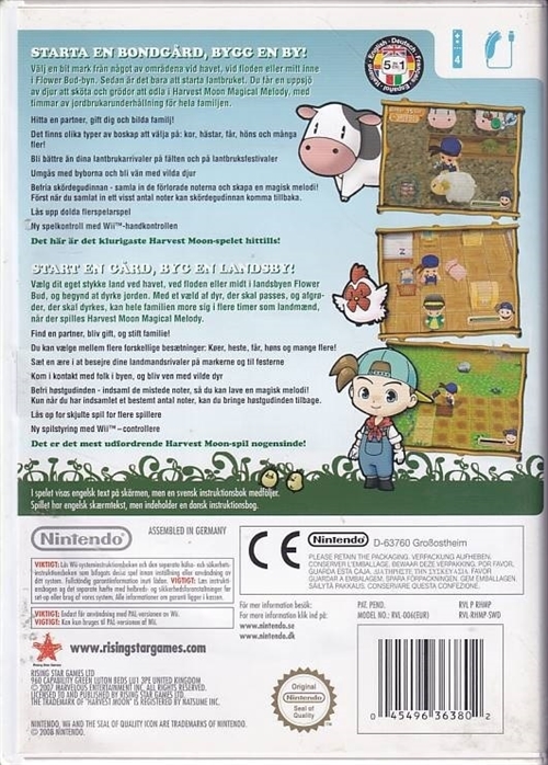 Harvest Moon Magical Melody - Wii (B Grade) (Genbrug)